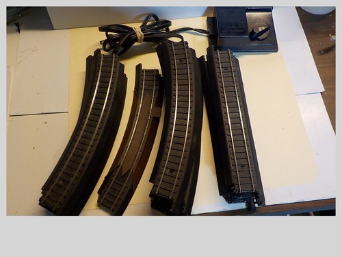 HO Guage Lot Of 16pcs. Used Life Like Power loc Track & 1 Transformer ...