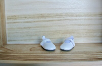WHITE MARY JANE DOLL SHOES * 14'' WELLIE WISHERS PAOLA REINA * 12'' MIA * 1/4 BJDs