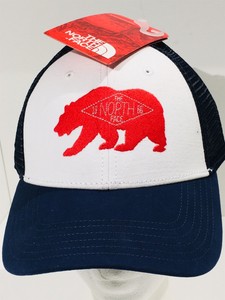 THE-NORTH-FACE-Bear-Patch-Mesh-Trucker-Baseball-Hat-Adjustable-Ball-Cap-NEW-NWT