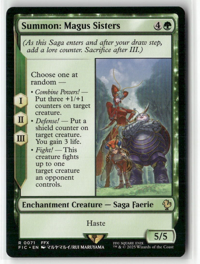 Summon: Magus Sisters 71 NM MTG FINAL FANTASY Commander Magic | eBay