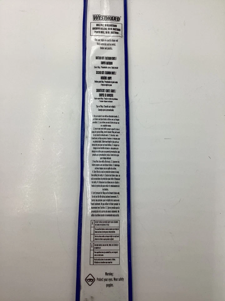 WESTWARD 1NFP2 Flat Files,10 In,Bastard,Machinists 1NFP2 1NFP2B  Rectangular - Image 4 of 4