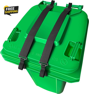 2Pcs  Trash Can Lock Strap Adjustable Lid Lock Raccoon Proof Garbage Bin Latch