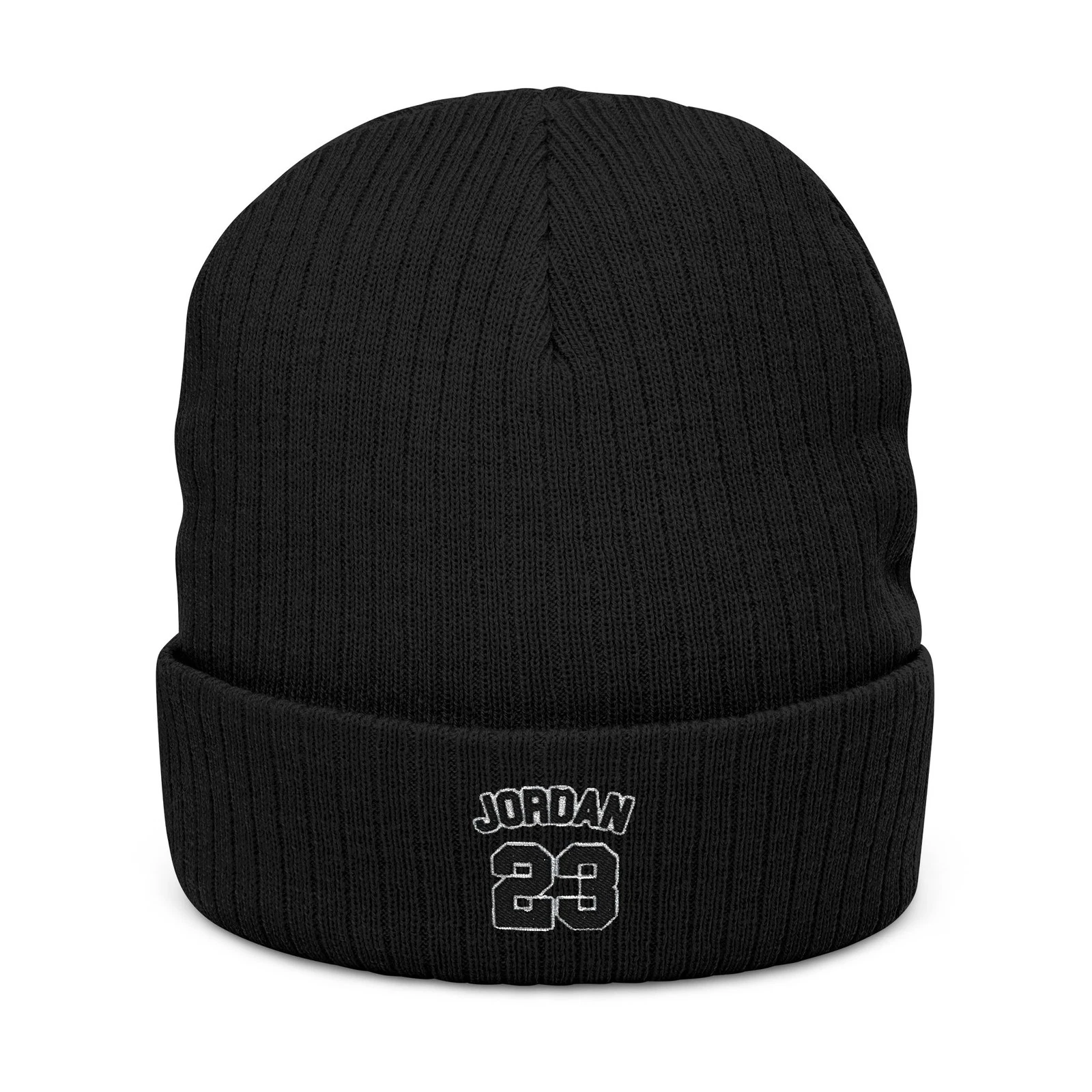 Jordan 23 Embroidered Ribbed Knit Beanie | Basketball Number 23