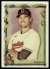 Shane Bieber 2023 Topps Allen & Ginter #294 Silver Portrait Guardians Baseball
