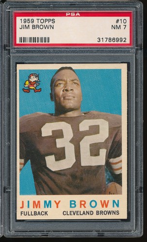 1959 Topps Jimmy Jim Brown #10 PSA 7 - Browns HOF