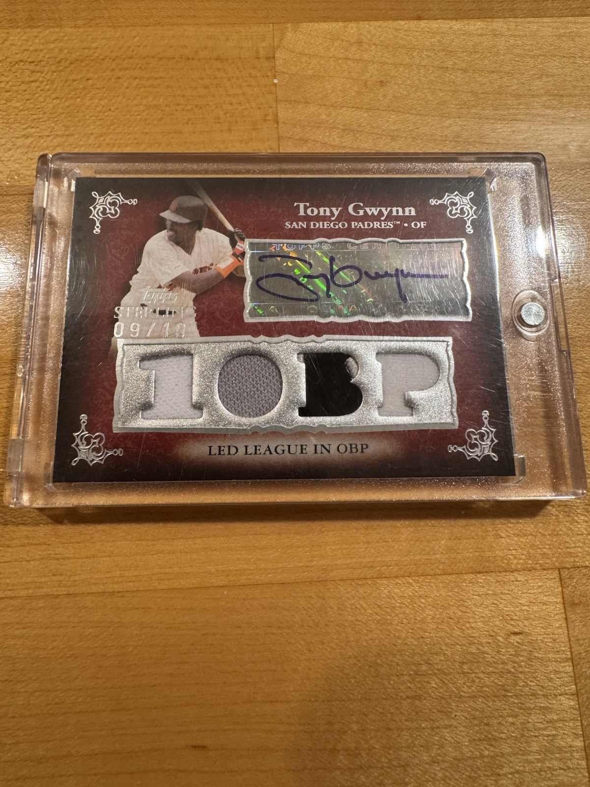 2007 Topps Sterling Tony Gwynn Auto/Game Used Relic 9/10 view 1
