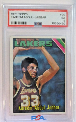 1975 Topps Kareem Abdul-Jabbar #90 PSA 5