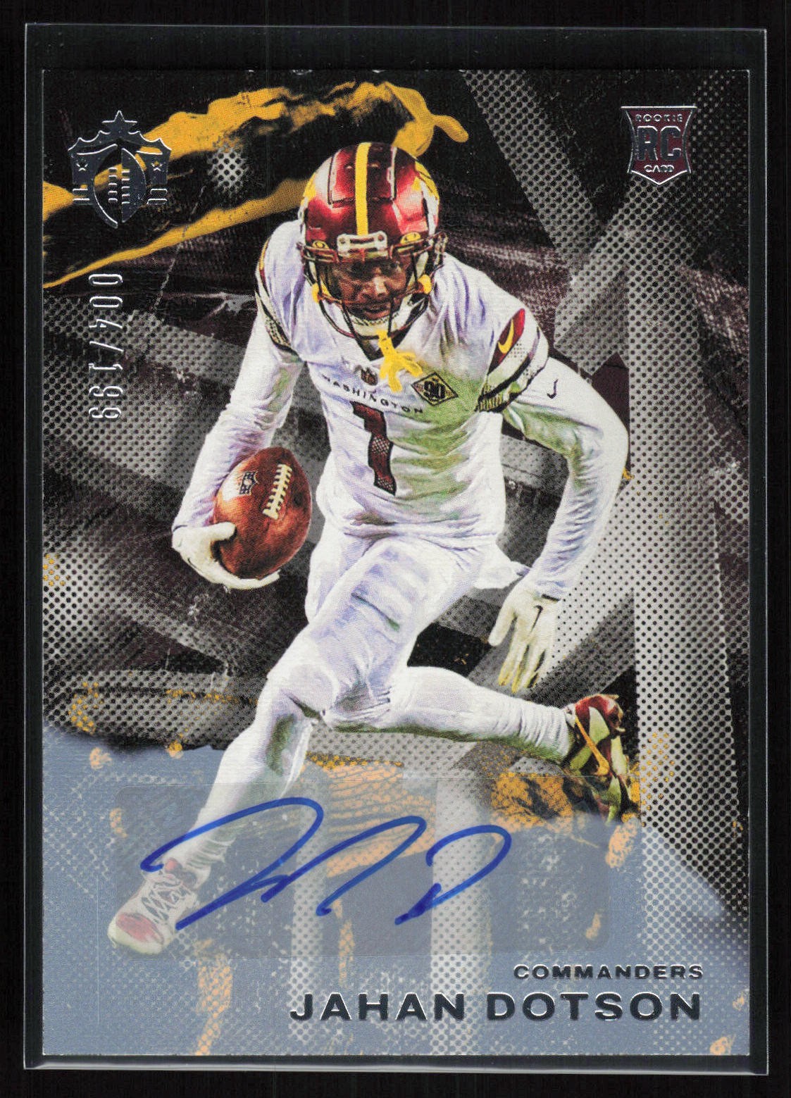 Jahan Dotson 2022 Panini Chronicles #GK-9 Gridiron Kings Signatures /199
