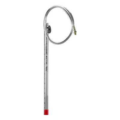 Yellow Jacket 78075 Analog Manometer, Plastic, Red, 0.54 Psi