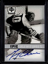 1999-00 Upper Deck Century Legends Gerry Cheevers Epic Signatures Auto #GC