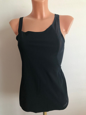 Casall Damen Top - Fitnestop - Tank Top - T-Shirt - Gr. 36 - Schwarz
