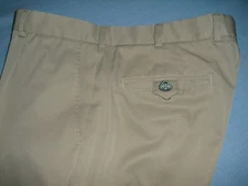 Brooks Brothers Country Club Pro Sport Mens pants 38 x 27 Tan Pleated & Cuffed