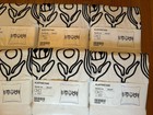 6 IKEA Klaffmatare Black & White Embroidered 20” Cushion Pillow Covers NWT — photo 1