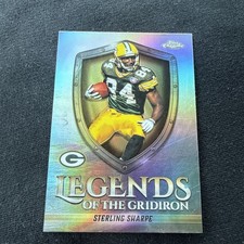 2025 Topps Chrome Football Sterling Sharpe LEGENDS OF THE GRIDIRON REFRACTOR