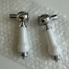 Tap Valve Cartridge Handle  Lever White Ceramic Chrome 20 Spline Replacement