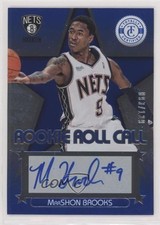 2012 Totally Certified Rookie Roll Call Blue 93/129 MarShon Brooks #14 Auto qc6