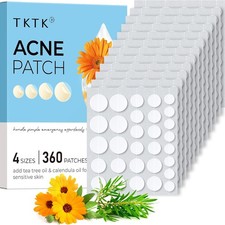 Hydrocolloid Acne Patches, Pimple Patches for Face with Tea Tree Calendula