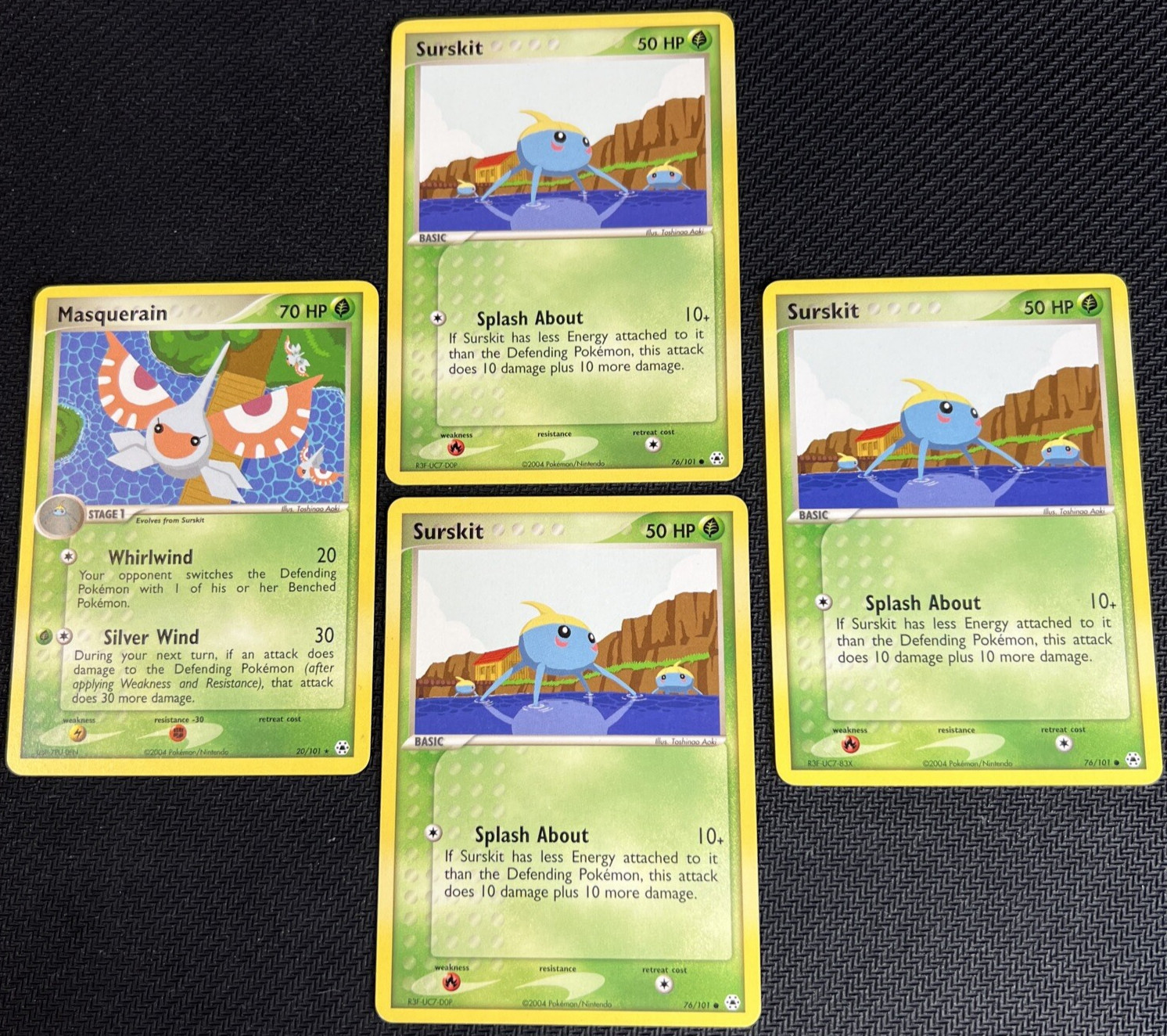 Masquerain 20/101 Surskit 76/101 EX Hidden Legends Pokemon Card Non-Holo 4