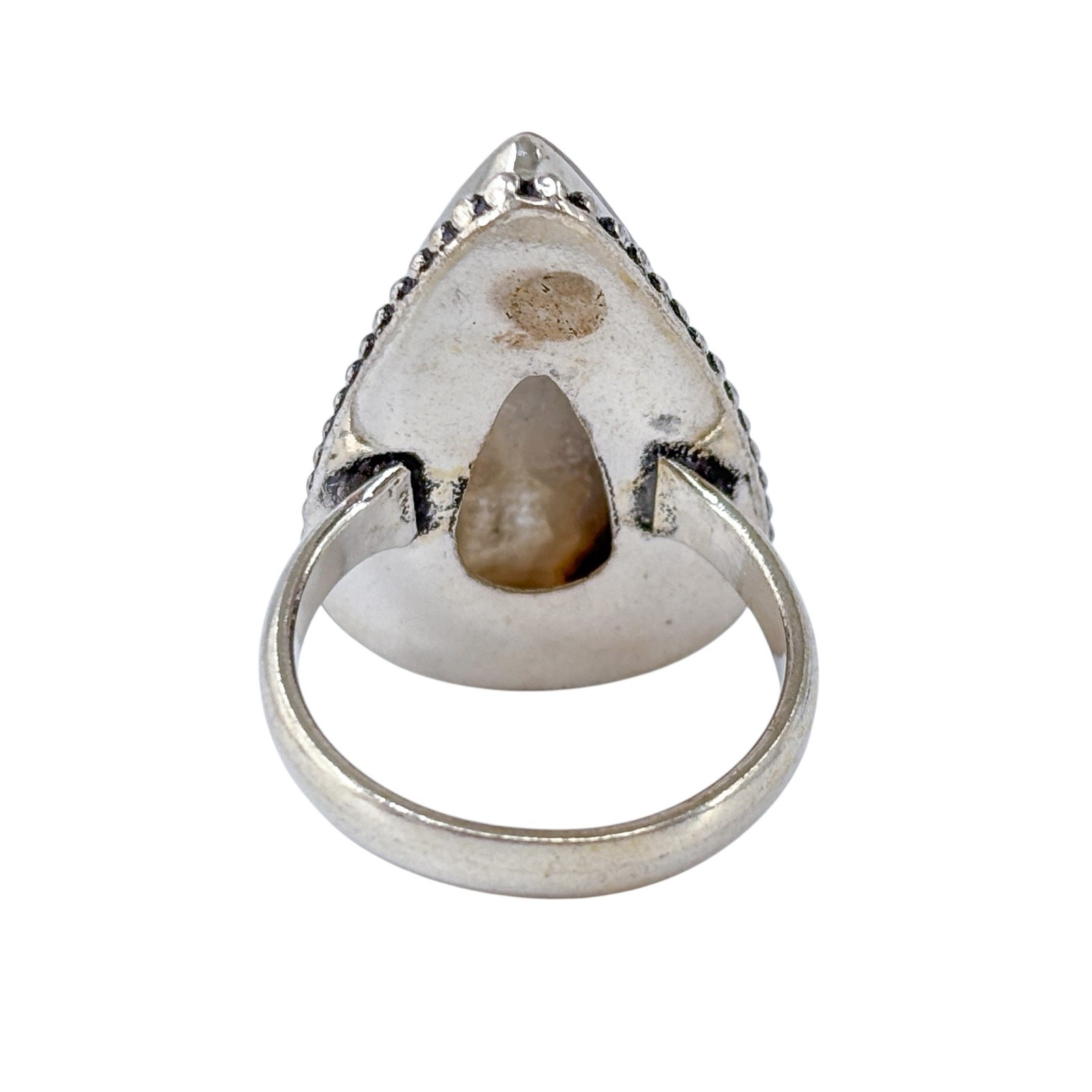 Teardrop Agate Statement Ring | Sterling Silver 9… - image 4