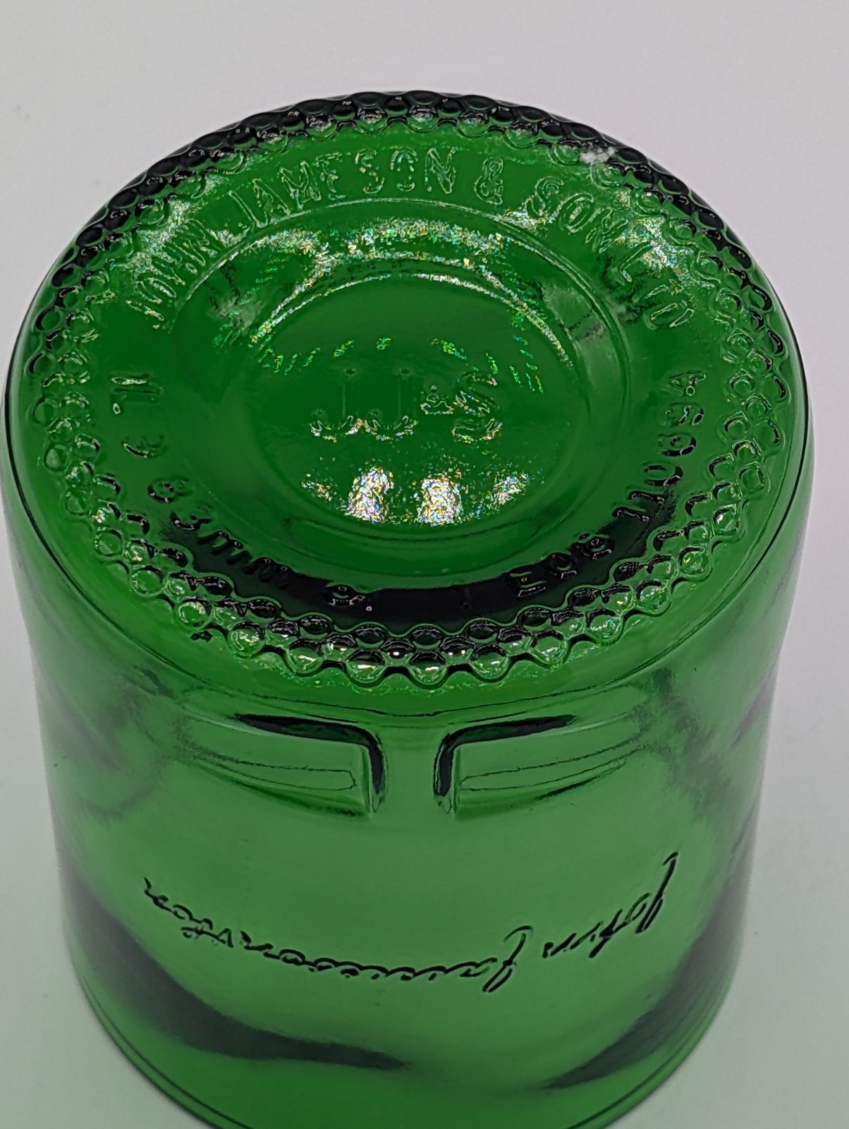 Beautiful Handcrafted Repurposed Jameson Irish Whiskey Bottle Cup Glass Ireland