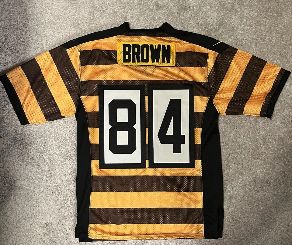 Мужская футболка Nike Pittsburgh Steelers Antonio коричневая с шмелем средний размер - Изображение 4 из 4