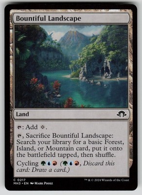 Bountiful Landscape Common Modern Horizons 3 217 MTG Near Mint 2024