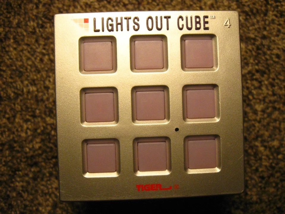Vintage Light Out Cube Tiger Electronic 1997 Puzzle Handheld Game Tested Working - Image 4 of 4