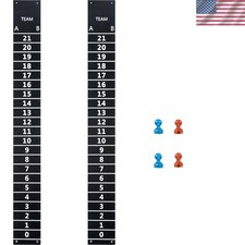 Luxury Cornhole Scoreboards with Magnetic Trackers - Dual Score Keepers, 17.3" H