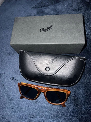 PERSOL 3019-S Brown Tortoise Shell Sunglasses Italy Made