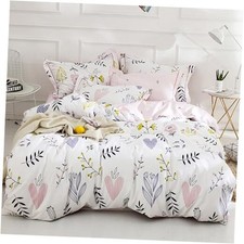Girls Duvet Cover Twin Floral Aesthetic Bedding Twin 68"x86" Boho Floral 02