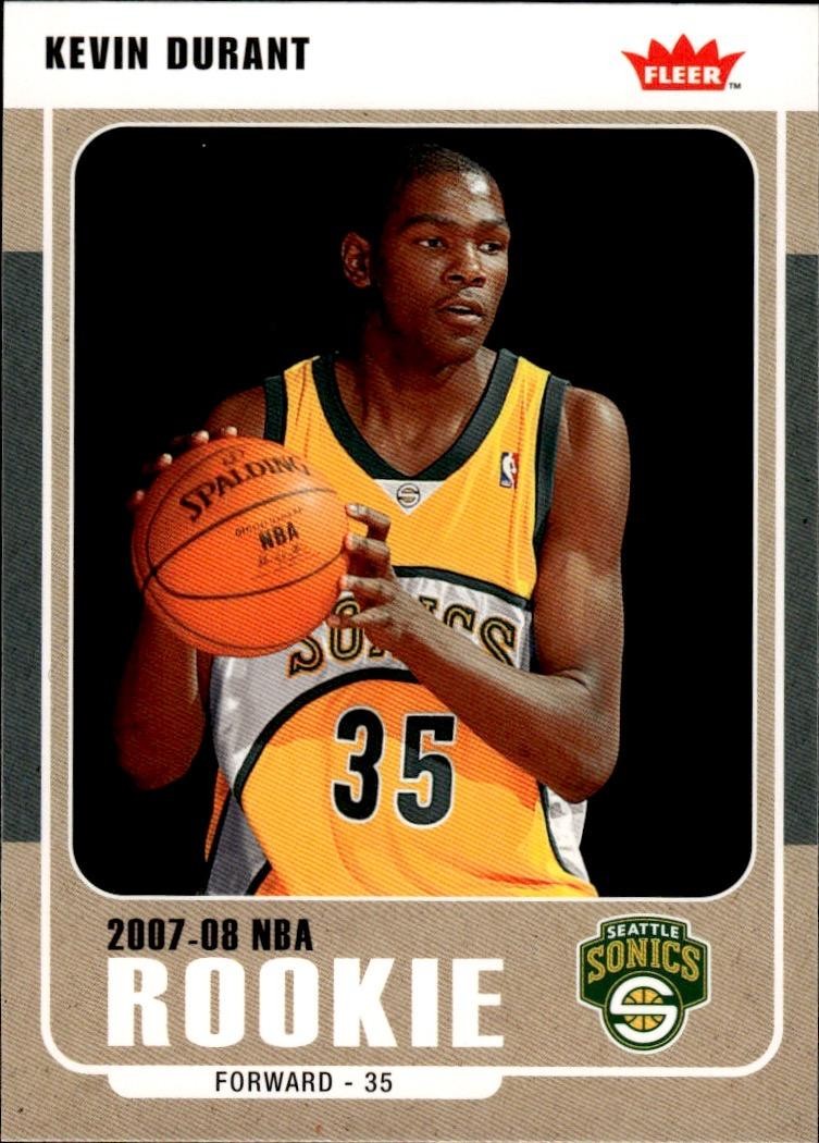 2007-08 Fleer #212 Kevin Durant Rookie