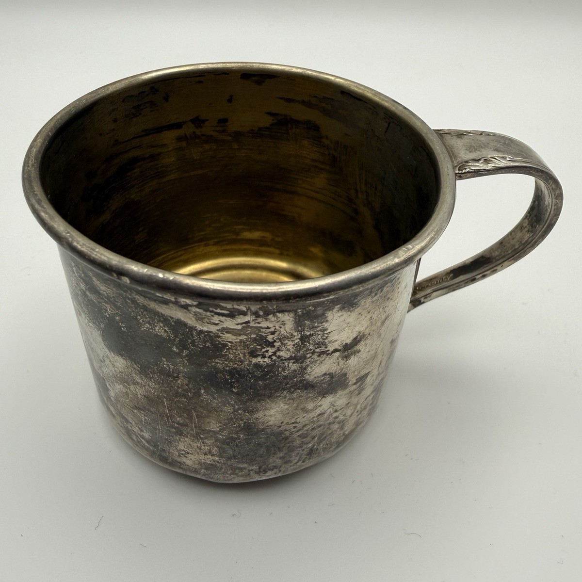 Antique International Sterling Silver Baby Cup K76 Serenity -54g