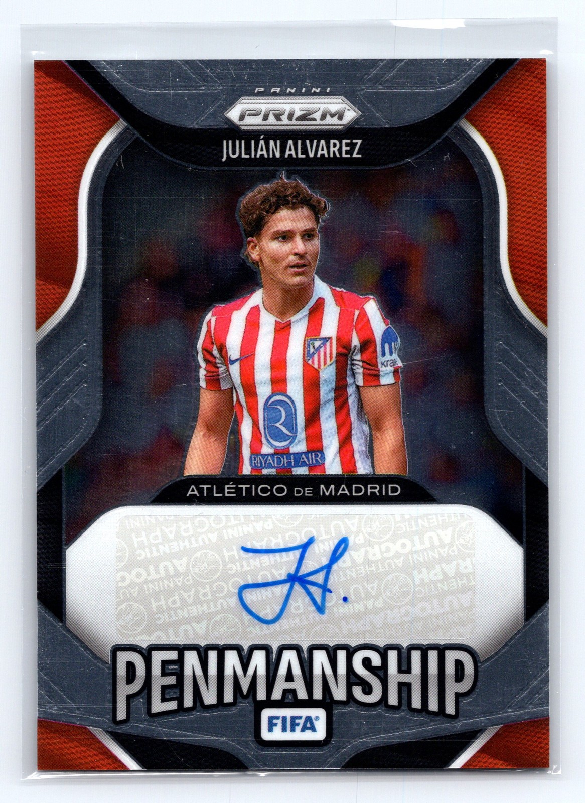 2025-26 Panini Prizm FIFA #P-JA Julian Alvarez Penmanship view 1