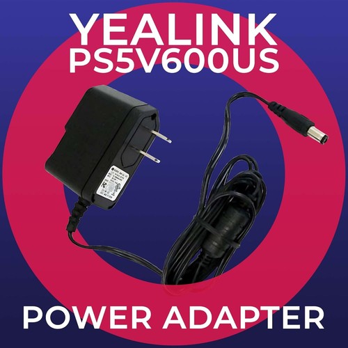 Yealink Power Supply PS5V600US 5V 0.6A - SIP Cordless Phones - W52P,... - Afbeelding 2 van 6