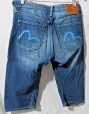 Evisu Heritage Daicock Seagull Selvedge Denim jeans shorts size 28