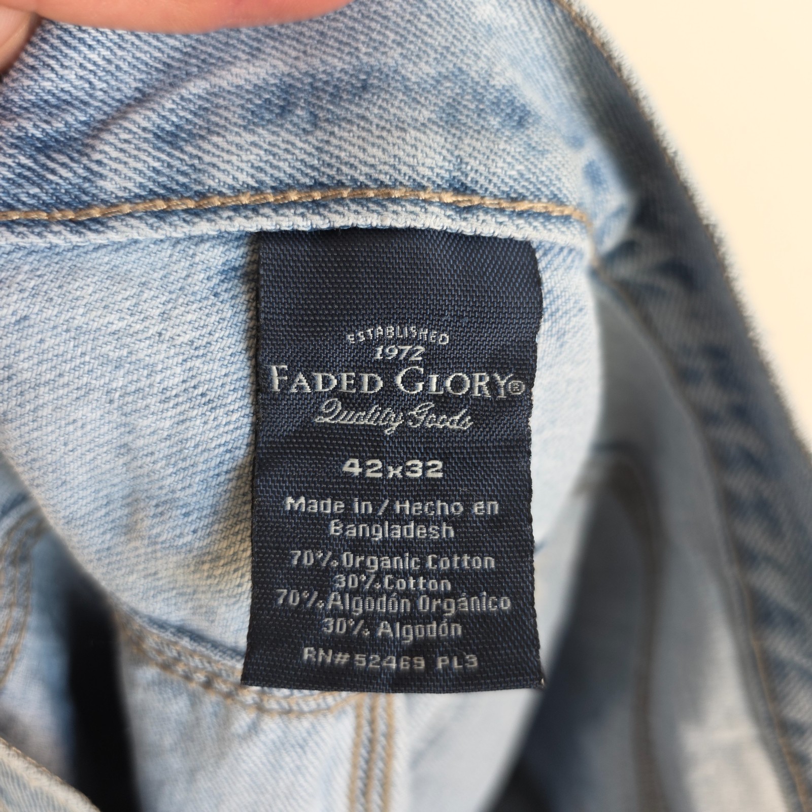 Faded Glory Carpenter Jeans W40 L32 Blue Relaxed Workwear Utility Gorpcore Men's image 8