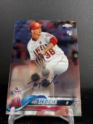CZD786 - 2018 Topps Chrome - Rookie Autographs - Troy Scribner #RA-TS