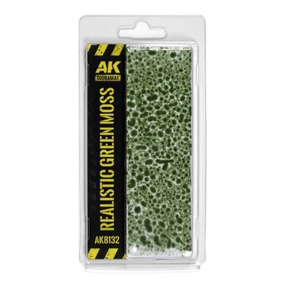 AK Interactive Realistic Green Moos AK8132 Diorama Basing Material Gras