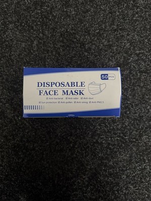 50 Stück Einweg Gesichtsmaske antibakteriell und besser atmend - Hantavirus