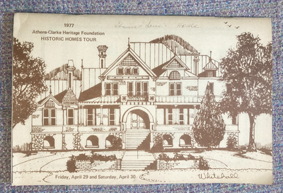#ad 1977 Athens Clarke Historic Homes Tour 48 pg souv program w photos vintage ads $24.95