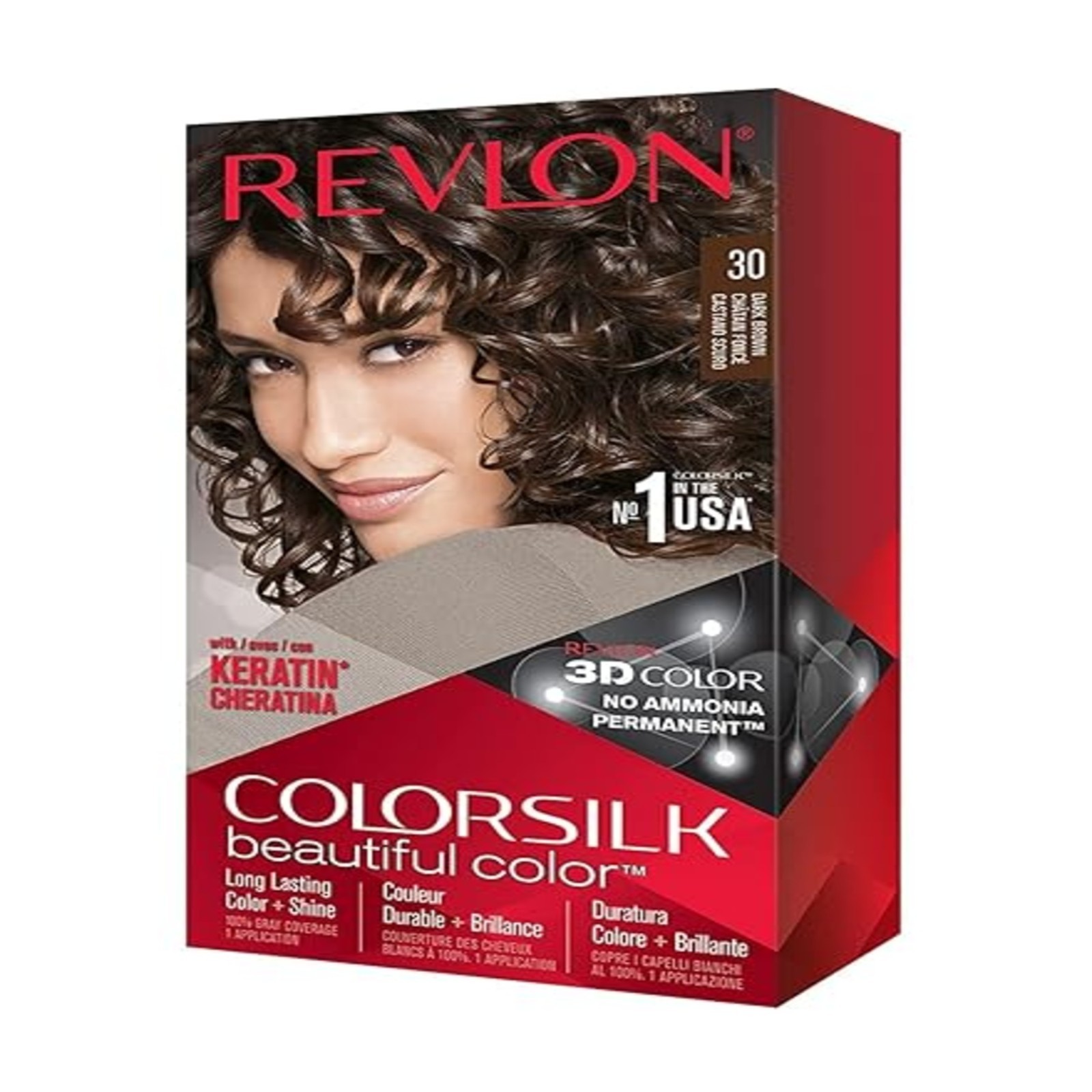 Silk #30 Dark Brown Permanent Hair Color (pack Of 6)