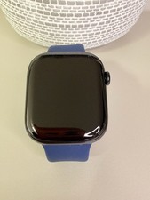 Apple Watch Series 11 46mm Black Aluminum Case Blue Sport Band GPS Excellent