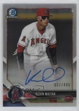 2018 Bowman Chrome Prospect Refractor /499 Kevin Maitan #BCPA-KM Auto 12i0