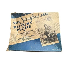 Vintage Stratford Jig Picture Puzzle by Ceaco 1940’s “This or those”