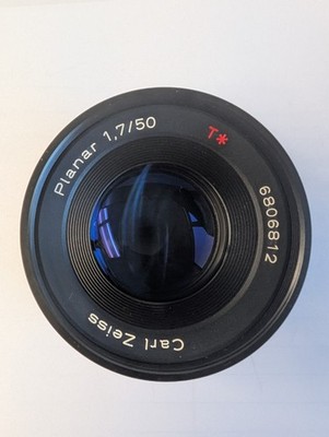 Contax Carl Zeiss Planar T* 50mm f/1.7 MMJ MF Lens C/Y Excellent With Caps, UV