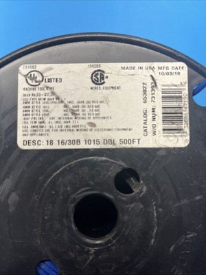 18AWG MTW or AWM (16/30B) mtw 1015DBL 400 