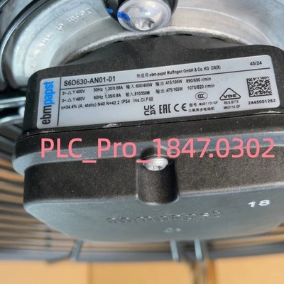 S6D630-AN01-01 1PCS Brand New Ebmpapst S6D630-AN01-01 400/480VAC Fan  Fast ship