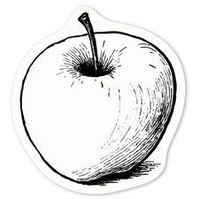Aufkleber Sticker "Tasty Apple" (DW048279)