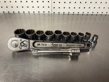 Vintage Snap On Ratchet Socket Set 1938 1939 Usa Made 12 Drive