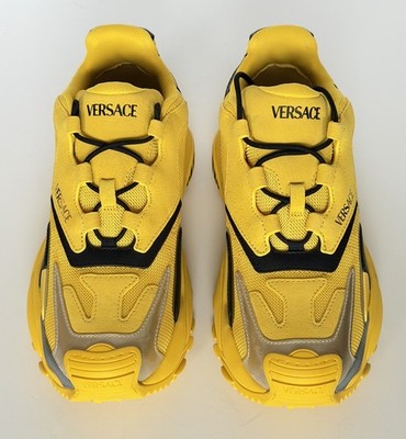 Versace Mercury M_VS_04 Sneakers Yellow 8 US (41 Euro) 1016306 NWT $800